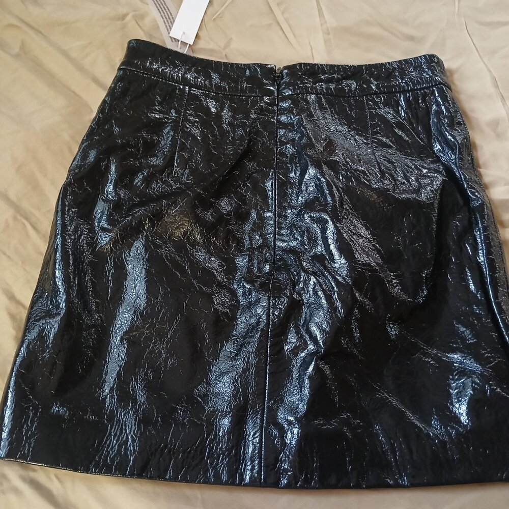 NWT Michelle Mason patent leather skipper skirt Sz 2 - Picture 3 of 4